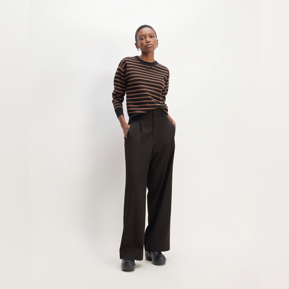 NWT Everlane The Italian Wool Way-High Drape Pant size 8